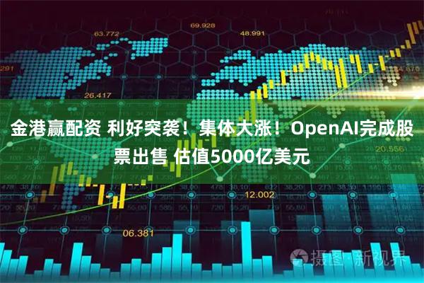 金港赢配资 利好突袭！集体大涨！OpenAI完成股票出售 估值5000亿美元